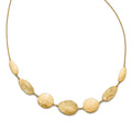 14K Polished D/C with 2in ext. Necklace, 16 x 12 mm