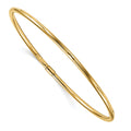 14K Polished Slip-on Bangle, 7.5 x 2.5 mm