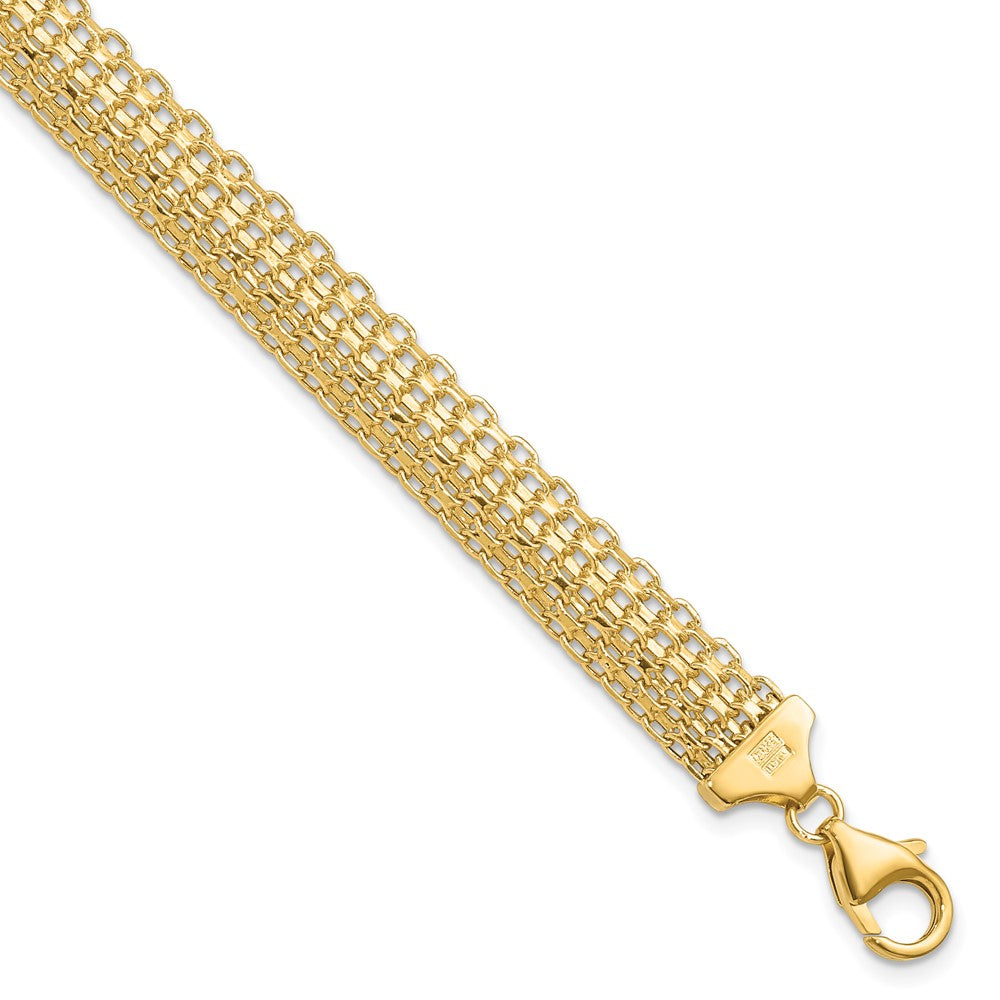 14K Polished Bracelet, 7.5 x 9.75 mm