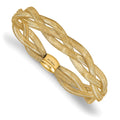 14K Fancy Stretch Bangle Bracelet, 7.5 x 10.5 mm