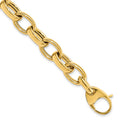 14K Polished Fancy Link 8in w/.5 ext. Bracelet, 8 x 10.5 mm
