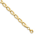 14K Polished 9.0mm Open Fancy Link 7.25 inch Bracelet, 7.25 x 9 mm