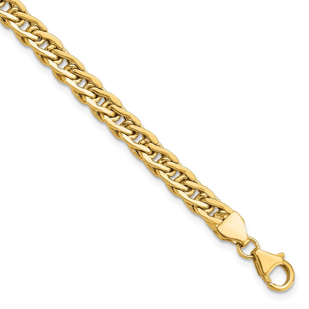 14K Polished Fancy Link Bracelet, 7.5 x 5.3 mm
