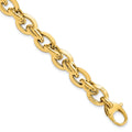 14K Polished Fancy Link Bracelet, 7.5 x 10 mm