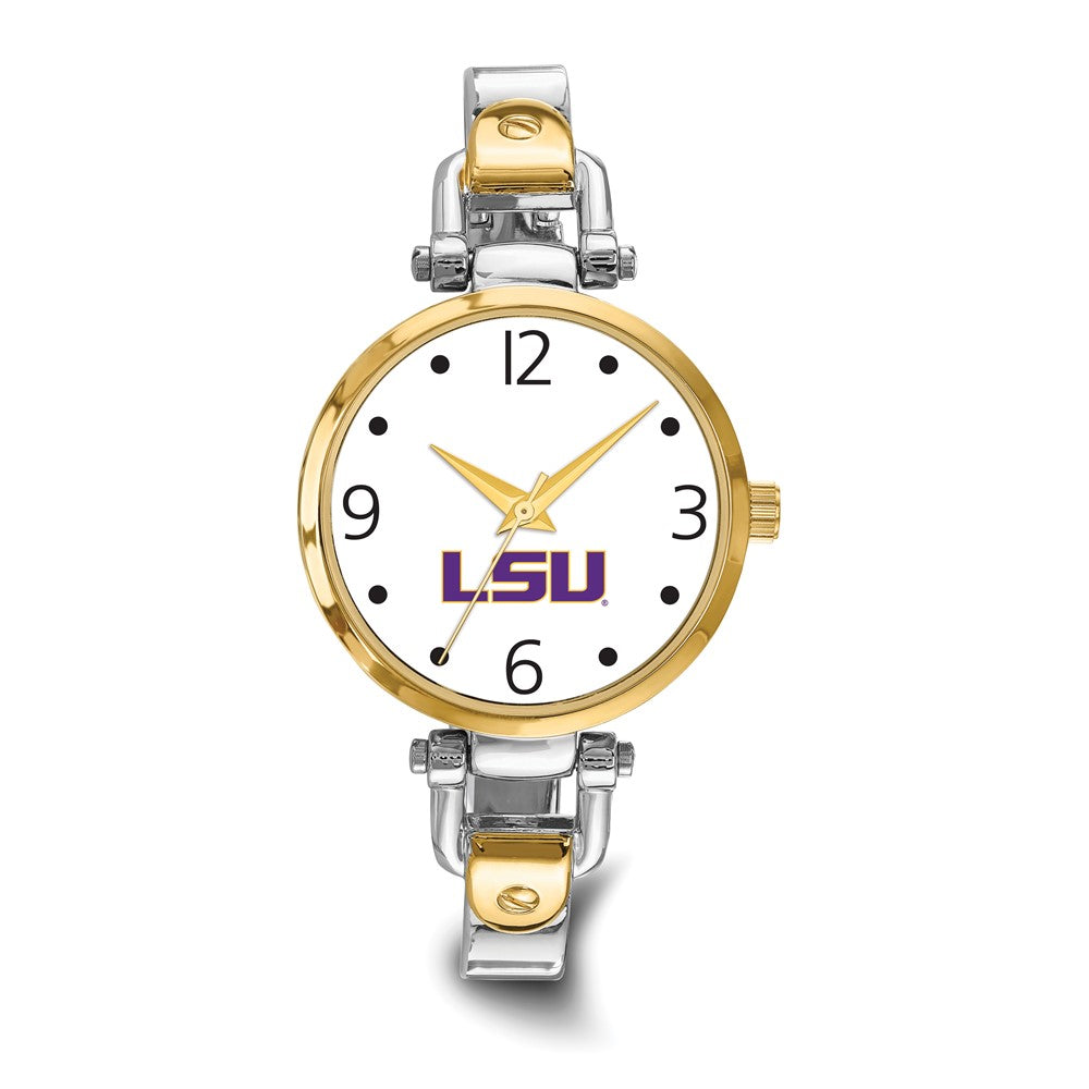 LogoArt Louisiana State University Elegant Ladies Two-tone Quartz Bracelet Watch