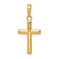 14k Small Cross Pendant, 23 x 11 mm