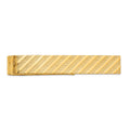 14k Mens Textured Tie Bar