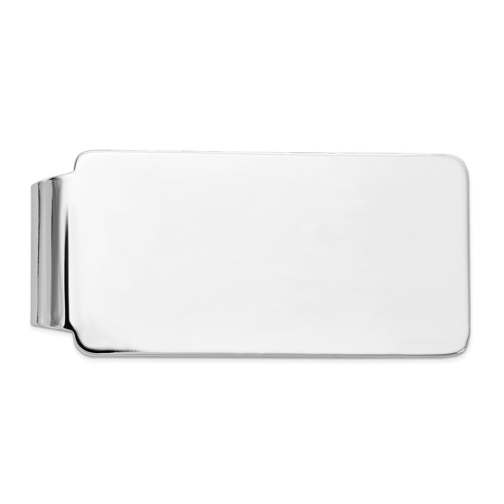 14k White Gold Mens Money Clip