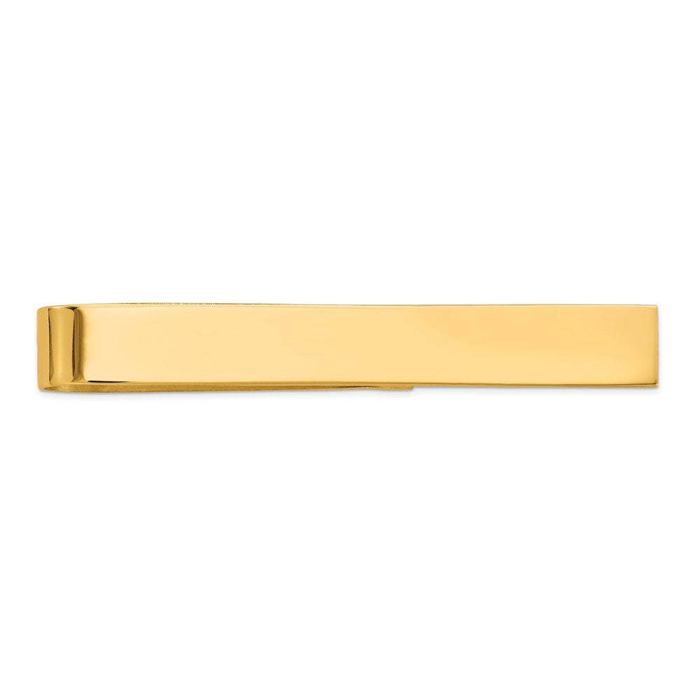 14k Mens Polished Tie Bar