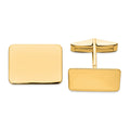 14K Mens Rectangular Cuff Links