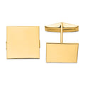 14K Mens Square Cuff Links