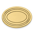 14k Mens Oval with Line Design Tie Tac