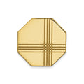 14k Mens Octagon with Line Design Tie Tac