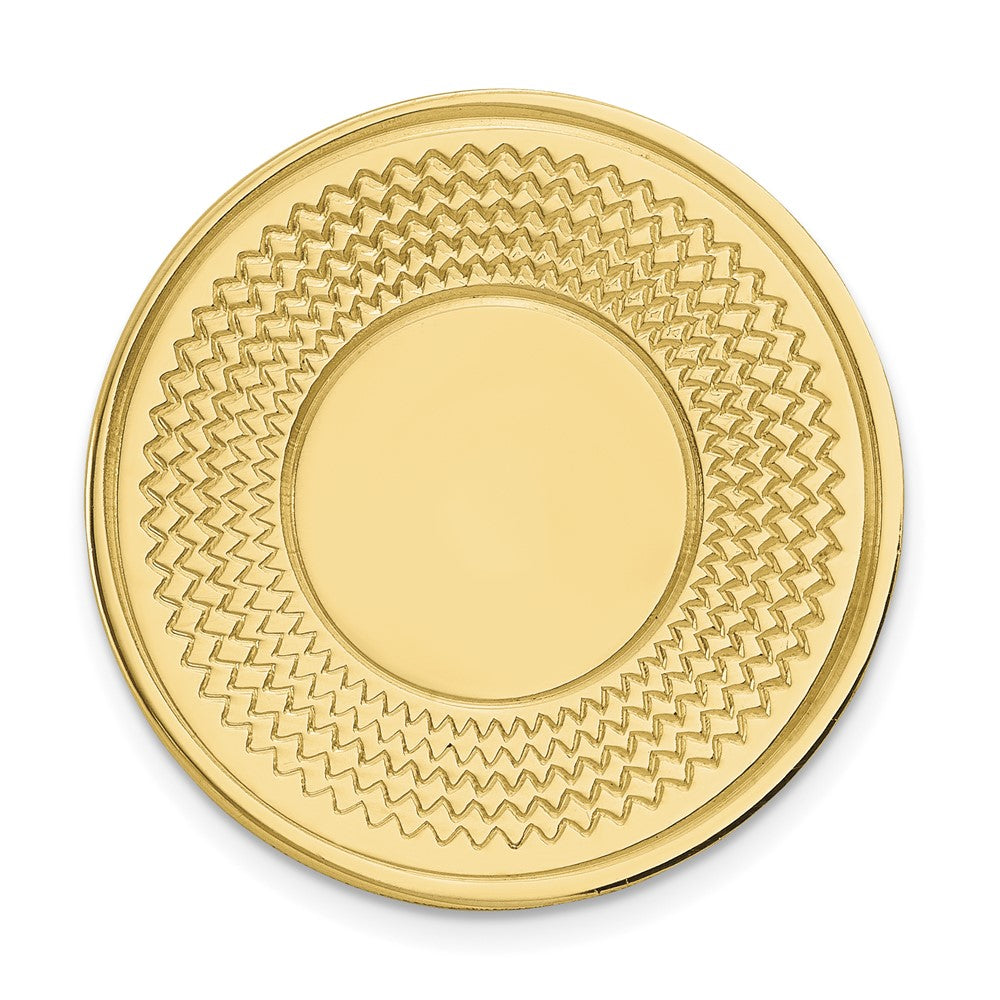 14k Mens Circular Textured Tie Tac