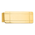 14k Mens Grooved Money Clip