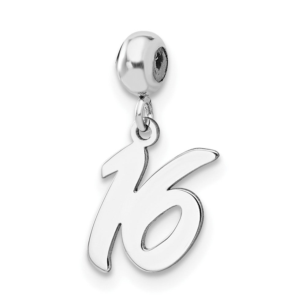 Sterling Silver Rhodium-plated MeMi 16 Charm