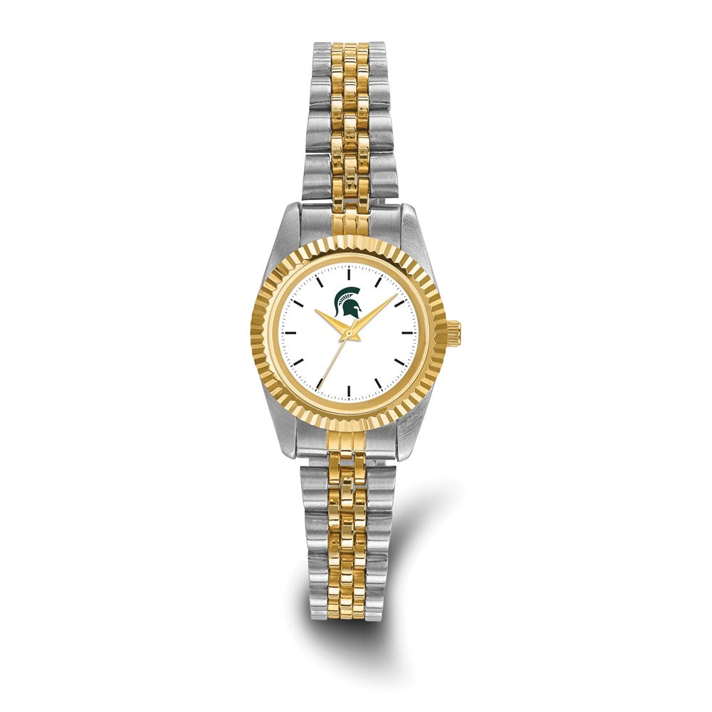 LogoArt Michigan State University Pro Two-tone Ladies Quartz Watch
