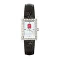 NORTH CAROLINA STATE LADIES ALLURE WATCH BLACK LEATHER STRAP
