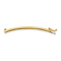 14k 3mm Standard Weight Domed Omega 2 inch Extender for Necklace, 2 x 3 mm