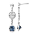 NHL Edmonton Oilers Crystal Dangle Earrings, 41.6 x 10 mm