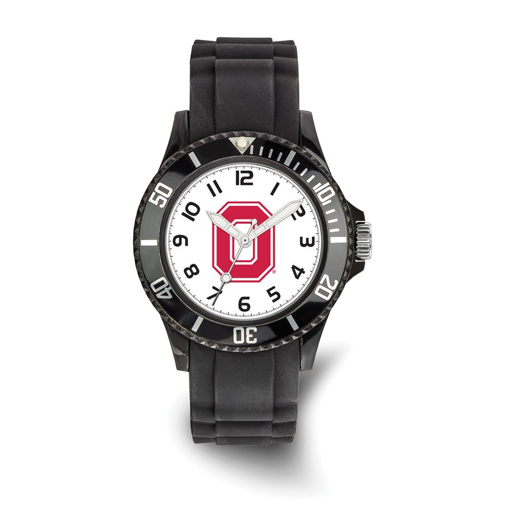 LogoArt Ohio State University Scholastic Silicone Strap Quartz Watch