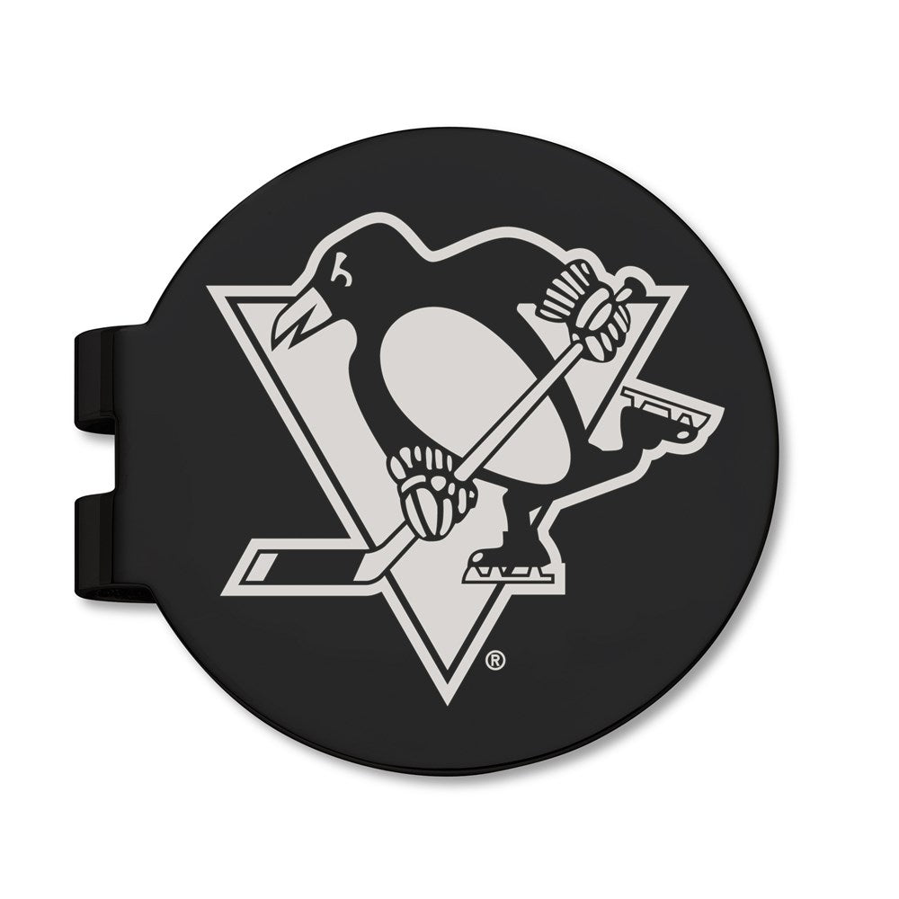 PITTSBURGH PENGUINS BLACK PREVAIL ENGRAVED MONEY CLIP