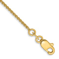 14K 6 inch 1.05mm Spiga with Lobster Clasp Bracelet, 6 x 1.05 mm