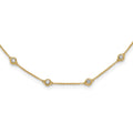 True Origin 14K Yellow Gold 1 1/3 carat Lab Grown Diamond VS+ F+ Complete 20 Station 20 in Necklace, 1.3 ct, 20 x 1.2 mm