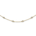 14k 1/2 carat Lab Grown Diamond VS/SI+ G+ Nine Station 18 inch Necklace, 0.5 ct, 18 x 5 mm