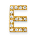 14K  Diamond Letter E Initial Charm, 0.15 ct, 11.76 x 7.54 mm