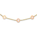 14K Cream Color FW Cultured Pearl Necklace, 18 mm