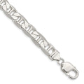 Sterling Silver 9.5mm Flat Anchor Chain, 9 x 9.5 mm