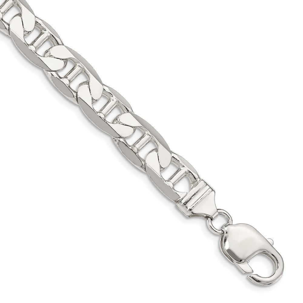 Sterling Silver 9.5mm Flat Anchor Chain, 9 x 9.5 mm
