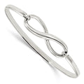 Sterling Silver Infinity Bangle Bracelet, 7 x 3.3 mm