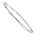 Sterling Silver 2mm Fancy Slip-on Bangle Bracelet, 8 x 2 mm
