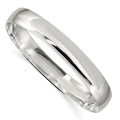 Sterling Silver 9.75mm Solid Polished Plain Slip-On Bangle Bracelet, 7.5 x 9.75 mm