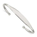 Sterling Silver Cuff Bangle, 6 mm