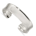 Sterling Silver 15mm Cuff Bangle, 15 mm