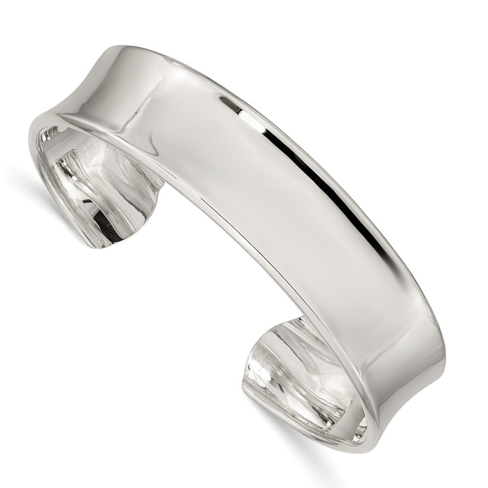 Sterling Silver 15mm Cuff Bangle, 15 mm