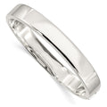 Sterling Silver 9.75mm Hinged Bangle, 9.75 mm