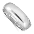 Sterling Silver Rhodium-plated 20mm Fancy Hinged Bangle Bracelet, 7.25 x 20 mm