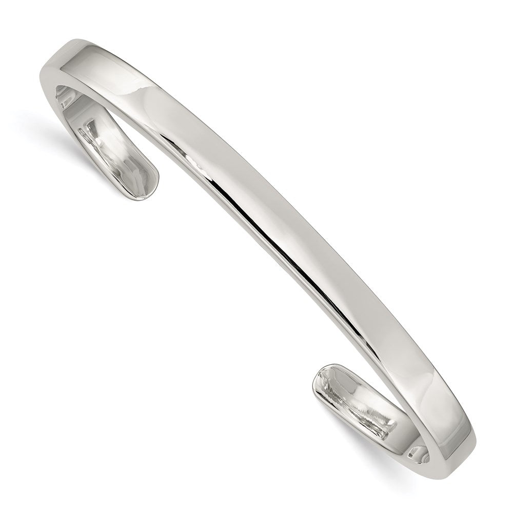Sterling Silver 5mm Cuff Bangle, 5 mm