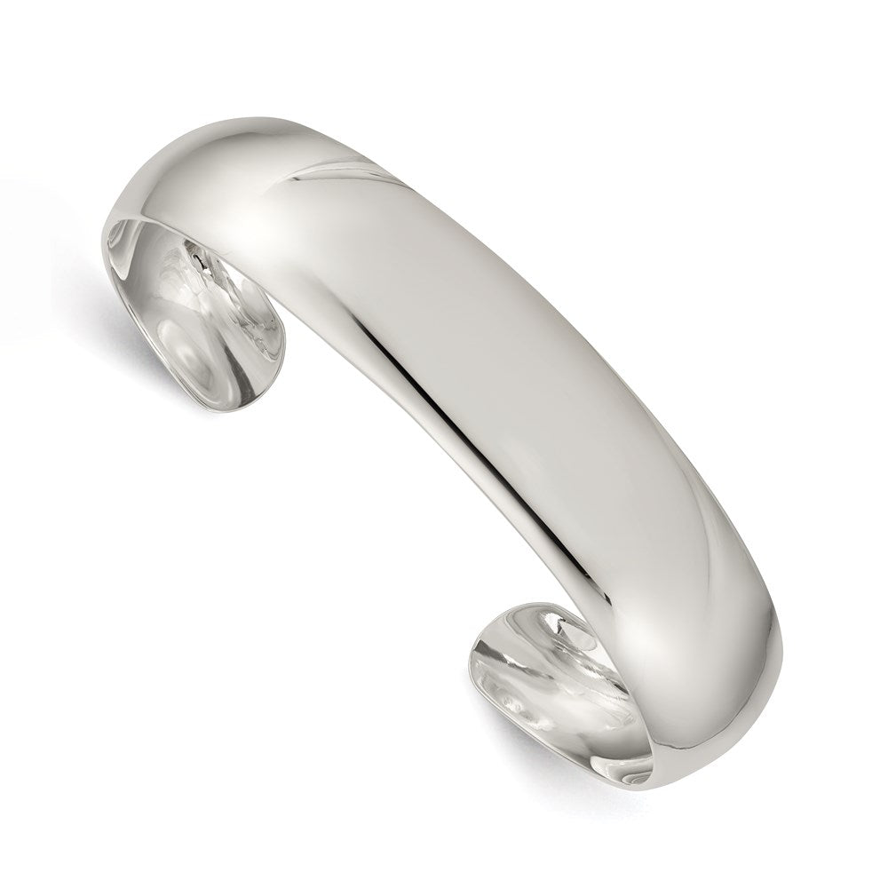 Sterling Silver 14mm Cuff Bangle, 7 x 14 mm
