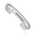 Sterling Silver 9mm Cuff Bangle, 7.25 x 9 mm