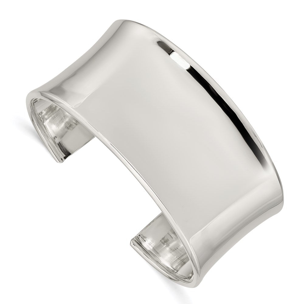 Sterling Silver 30mm Cuff Bangle Bracelet, 30 mm, 22.5 g