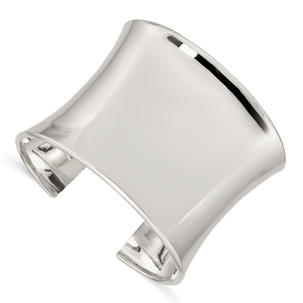 Sterling Silver 50mm Cuff Bangle Bracelet, 50 mm
