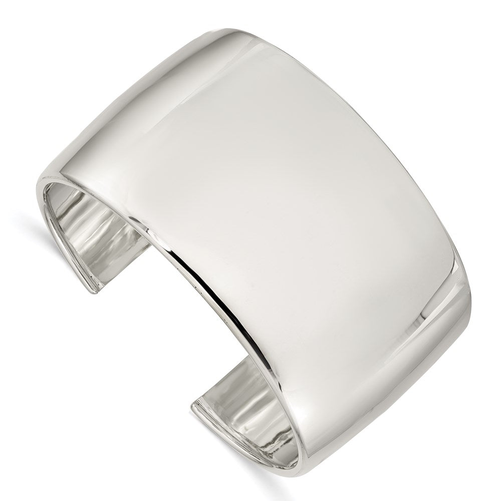 Sterling Silver 40mm Cuff Bangle Bracelet, 40 mm