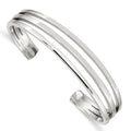 Sterling Silver Cuff Bangle Bracelet, 16 mm