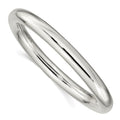 Sterling Silver 8mm Slip-on Tube Bangle, 8 mm