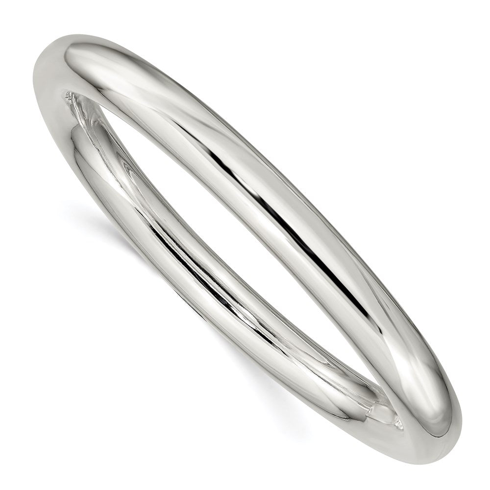 Sterling Silver 8mm Slip-on Tube Bangle, 8 mm